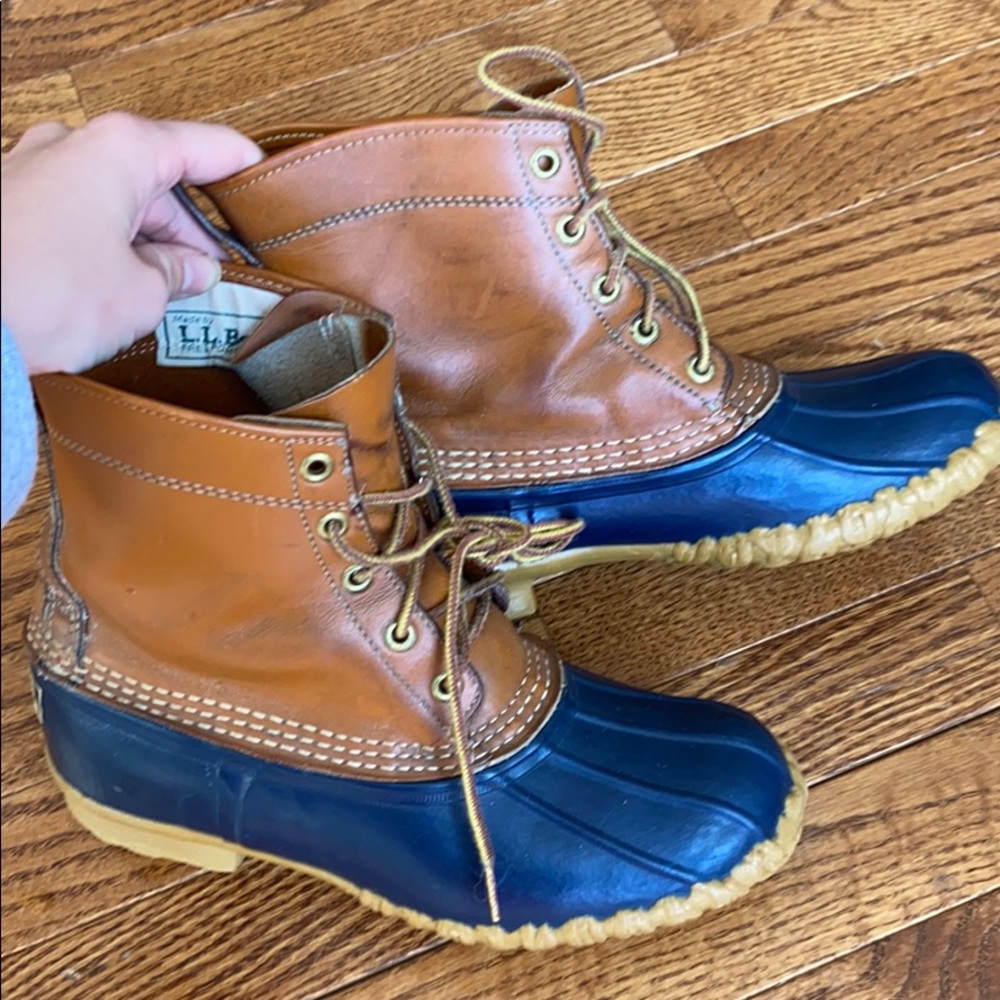 L.L Bean Navy Duck Boots